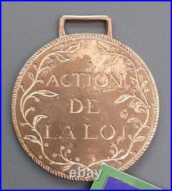 Monarchie Constitution 1791 Insigne de Fonction Remiremont ACTION DE LA LOI