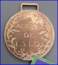 Monarchie Constitution 1791 Insigne de Fonction Remiremont ACTION DE LA LOI