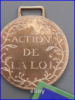 Monarchie Constitution 1791 Insigne de Fonction Remiremont ACTION DE LA LOI