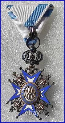ORDRE DE SAINT-SAVA DE SERBIE manteau bleu medaille