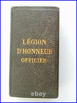 ORDRE LEGION D'HONNEUR IIIe REP. OFFICIER OR 18 CARATS Kt + ECRIN
