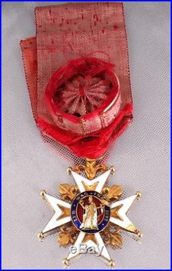Ordre Royal Et Militaire De Saint-louis En Or XIX Epoque Restauration 1819-38