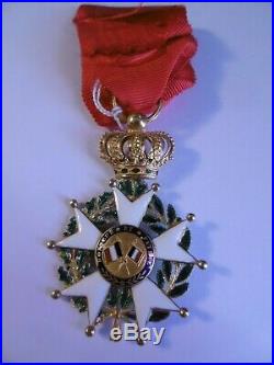 Officier Ordre de la Légion d'Honneur OR Type Monarchie de Juillet (1830-1848)