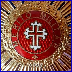 Orde de Merite Militaire, 1 Classe, Portugal, vermeil et poincons. Modele 1946