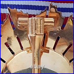 Orde de Merite Militaire, 1 Classe, Portugal, vermeil et poincons. Modele 1946
