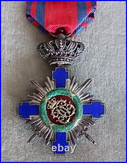 Order of the Star of Romania Knight WW1 Roumanie medaille