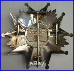Ordre De La Legion D'honneur Plaque De Grand Croix 1870 III Rep. Ouzille Lemoine