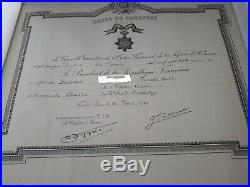 Ordre Du Cambodge Diplome Et Decoration Chevalier