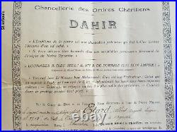 Ordre Du Ouissam Alaouite Chevaler 1 Type Avec Son Diplome