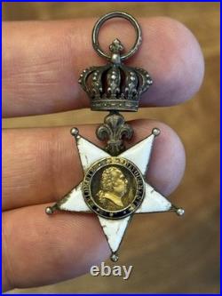 Ordre / Étoile De La Fidélité Louis XVIII Restauration Monarchie