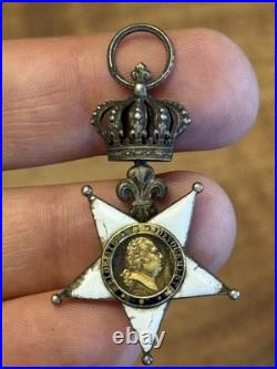 Ordre / Étoile De La Fidélité Louis XVIII Restauration Monarchie