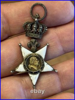 Ordre / Étoile De La Fidélité Louis XVIII Restauration Monarchie