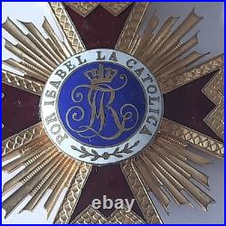 Ordre Isabel catholic. Monograme Reine Isabel II Espagne, 1833/1885