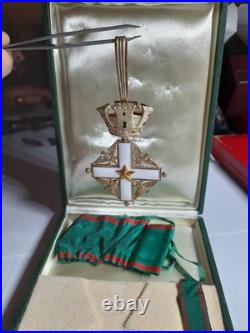 Ordre Italie, Orden italien. Model 1951. Commandeur avec miniature en vermeil