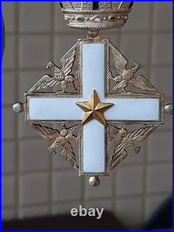 Ordre Italie, Orden italien. Model 1951. Commandeur avec miniature en vermeil