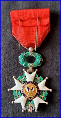 Ordre Légion d'Honneur 1870 en Argent et Or 18k WW1 French Legion of Honor