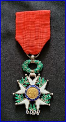Ordre Légion d'Honneur 1870 en Argent et Or à filets WW1 French Legion of Honor