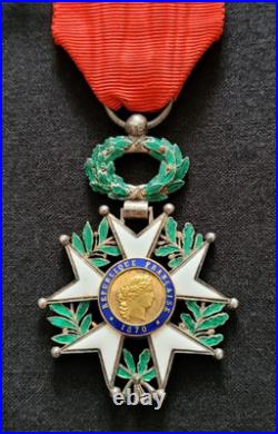 Ordre Légion d'Honneur 1870 en Argent et Or à filets WW1 French Legion of Honor