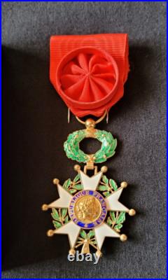 Ordre Légion d'Honneur Officier vermeil French Order Legion of Honor silver box