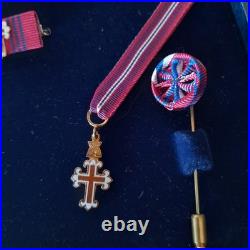 Ordre Merite Militaire, 1 Classe, Portugal, vermeil et poincons. Modele 1975