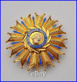 Ordre National du Mérite, plaque de grand croix en vermeil et émail