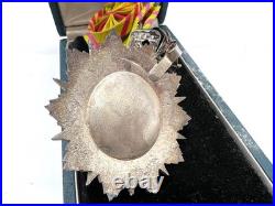 Ordre Nichan Iftikhar Tunisie Médaille Officier Argent Émaillé Coffret