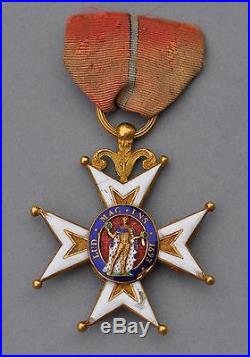 Ordre de St. Louis, chevalier en or, Restauration, modifié en 1830