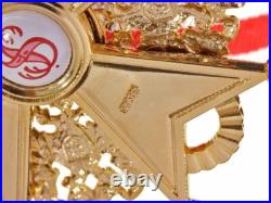 Ordre de St. Stanislas 1cl Croix dore rouge ou noir sans cordon Russie impériale