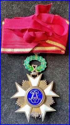Ordre de la Couronne de Belgique Commandeur Mérite exceptionnel WWI