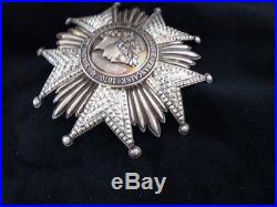 Ordre de la Légion d'Honneur 1870 Plaque Argent