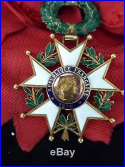 Ordre de la Légion d'Honneur 1870 bijou de grand Croix Or III ém République