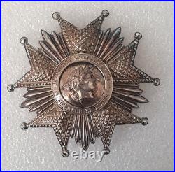 Ordre de la Légion d'Honneur, Plaque de Grand Officier ou Grand Croix, argent