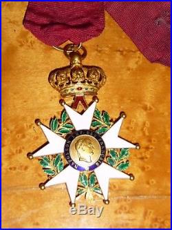Ordre de la Légion d'Honneur à titre de commandeur en or, époque 2nd Empire