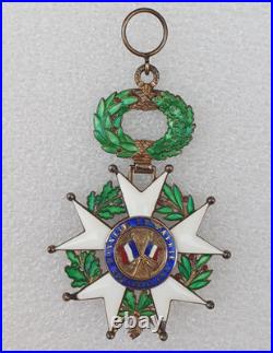 Ordre de la Légion d'Honneur, bijoux de Grand Croix, V° Rép. 53x76 mm, écharpe