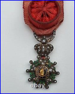 Ordre de la Légion d'Honneur, officier, Second Empire, réduction en diamants
