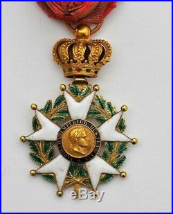 Ordre de la Légion d'Honneur, officier en or, Second Empire, modèle hybride