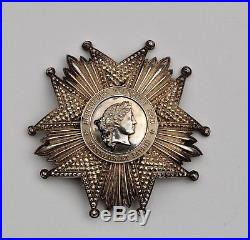 Ordre de la Légion d'Honneur, plaque de Grand Croix, III° République, argent