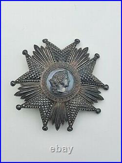Ordre de la Légion d'Honneur, plaque de Grand Croix en argent, III° République