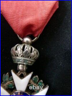 Ordre de la légion Honneur Chevalier Argent Type I modifie Type II