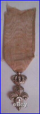 Ordre décoration du Lys Restauration PROFIL LOUIS XVIII roi royal medal medaille