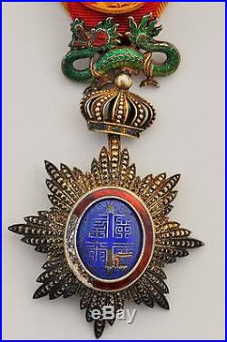 Ordre du Dragon d'Annam, Officier, signé de la maison Lactinhvien à Hué