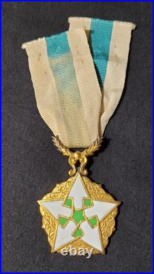Ordre du Mérite Syrien République Syrienne émail Syrian Merit Order golden