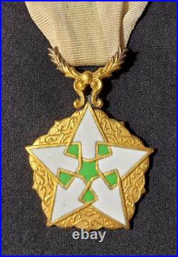 Ordre du Mérite Syrien République Syrienne émail Syrian Merit Order golden