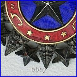 Ordre du Nicham el Anouar, étoile de chevalier en argent, repercée