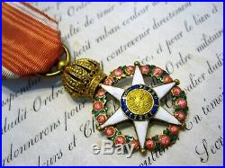 Ordre impérial de la Rose (Empire du Brésil) Chevalier Vermeil ca. 1850 -RARE