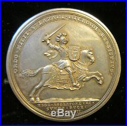 Ordre militaire de Saint Lazare de Jérusalem rare médaille argent Restauration