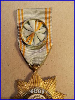 Ordre royal de l'Étoile d'Anjouan Comores étoile d'officier en vermeil