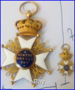 PAYS BAS Ordre du Lion Néerlandais 1842 + REDUCTION