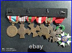 PL Placard de médailles françaises GUERRE 1939 1945 WW2 ALGERIE medal