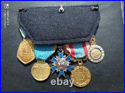 PL Placard de médailles militaires françaises Algérie 39/45 french medal